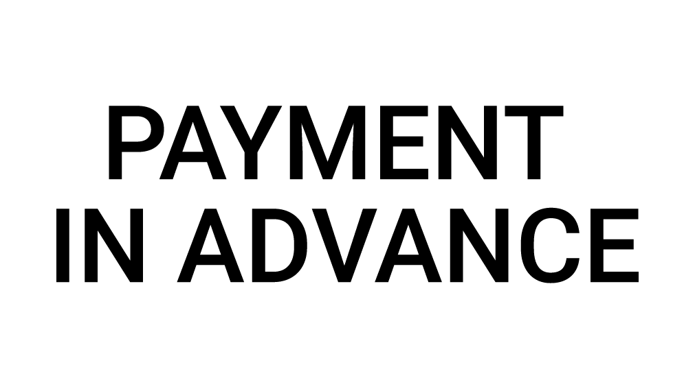 Payment in advance