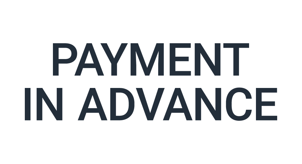 Payment in advance